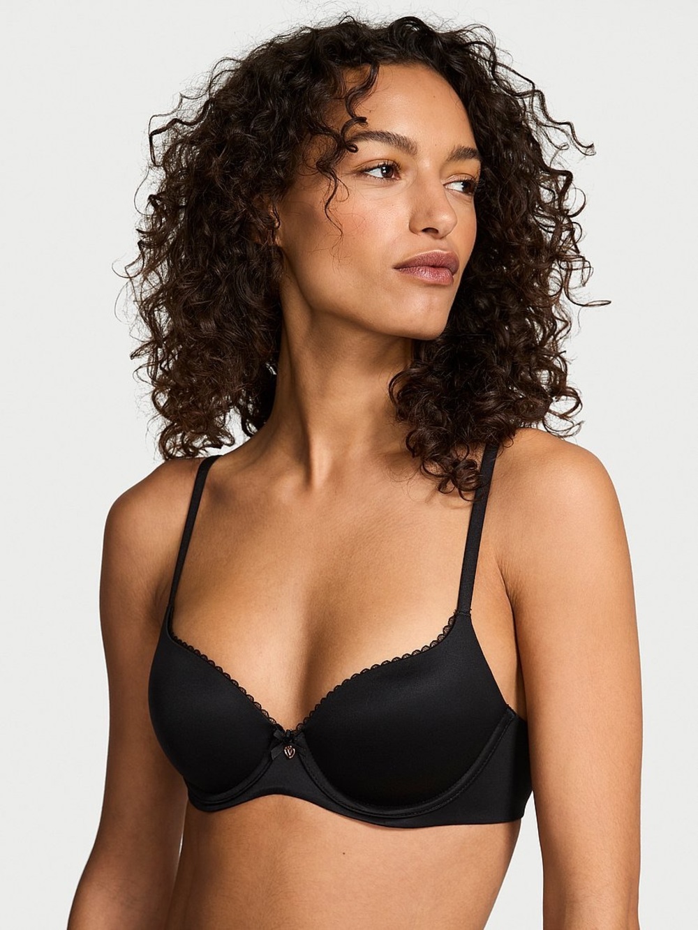 lightly lined smooth demi bra